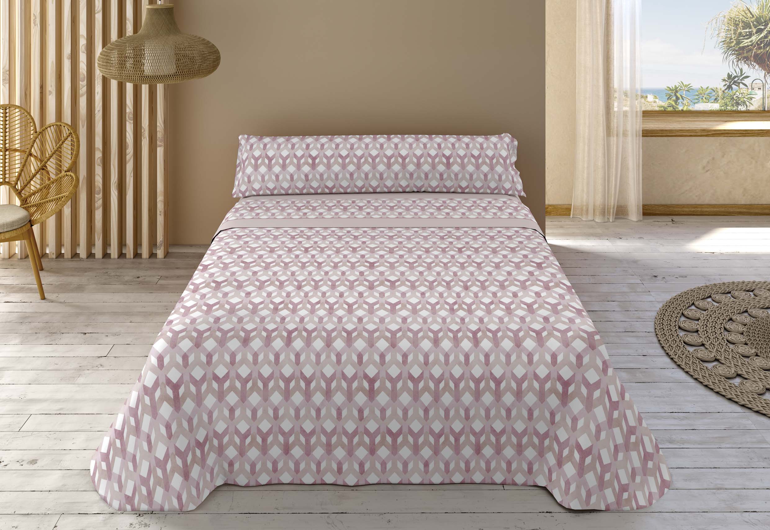 J SABANAS CADENA LIBELA 135CM ROSA
